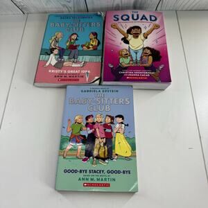 Lot of The Baby-Sitters Club Graphic Novel Books 1,2,4, 6 Raina Telgemeier